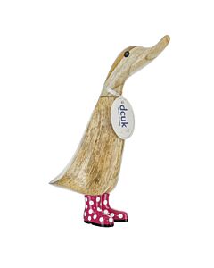 DCUK Spotty Boots Duckling - Pink